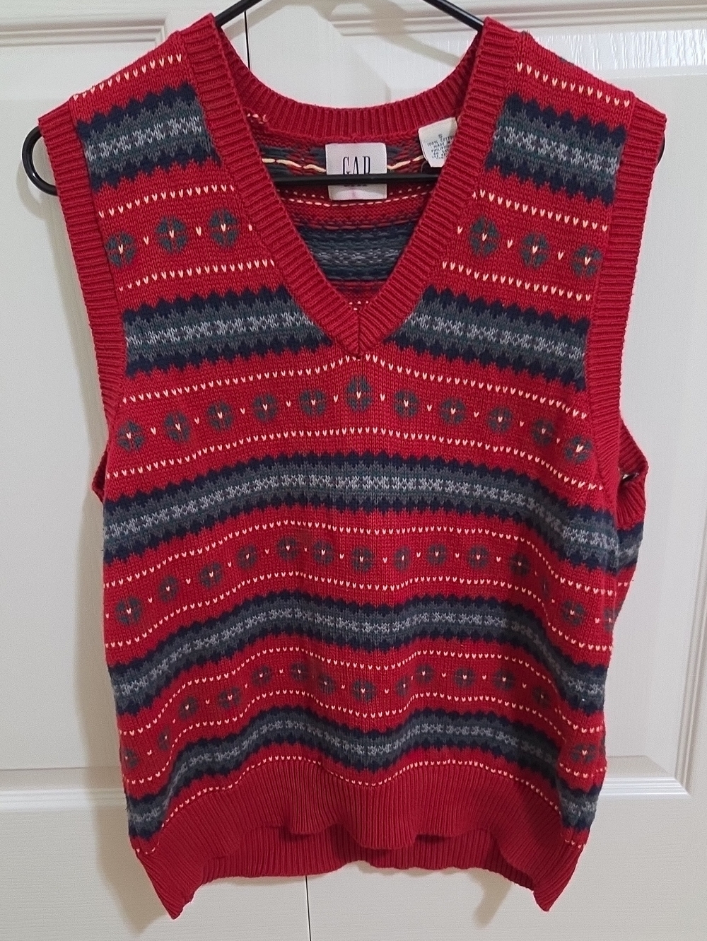 GAP Men's Knit Vest // Christmas Holiday Winter // 100% Cotton